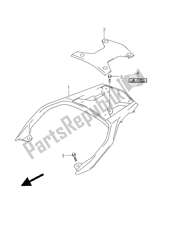 All parts for the Carrier of the Suzuki DL 650A V Strom 2011