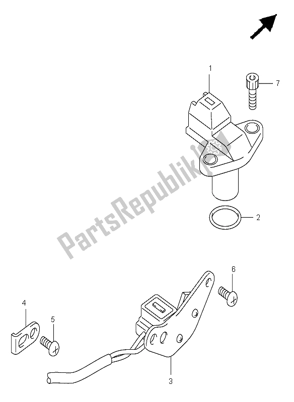 Alle onderdelen voor de Signaal Generator van de Suzuki GSX R 600 2002