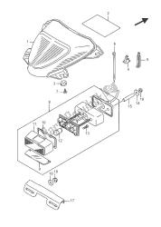 luz de combinación trasera