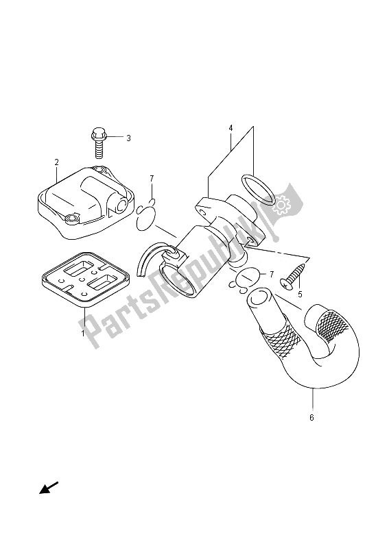 All parts for the 2nd Air of the Suzuki AN 650Z Burgman Executive 2014