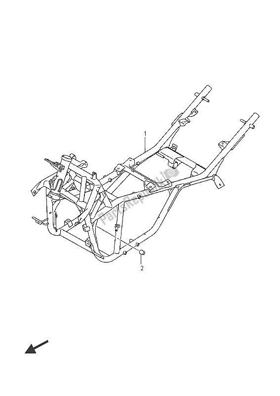 All parts for the Frame of the Suzuki AN 650Z Burgman Executive 2016