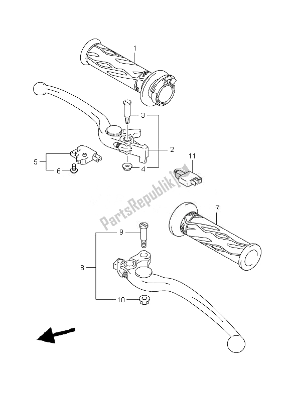 Toutes les pièces pour le Levier De Poignée du Suzuki GSX R 1000 2007