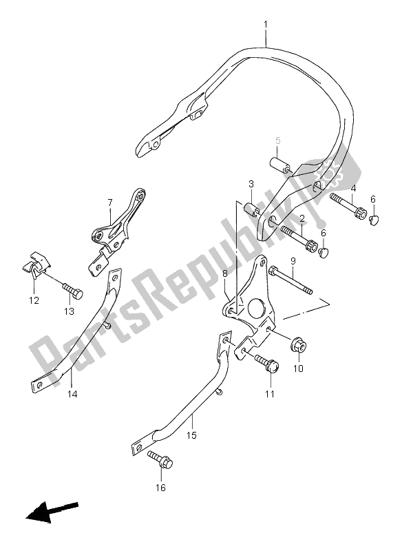 Tutte le parti per il Maniglia Per Passeggero del Suzuki GSX 600F 1995