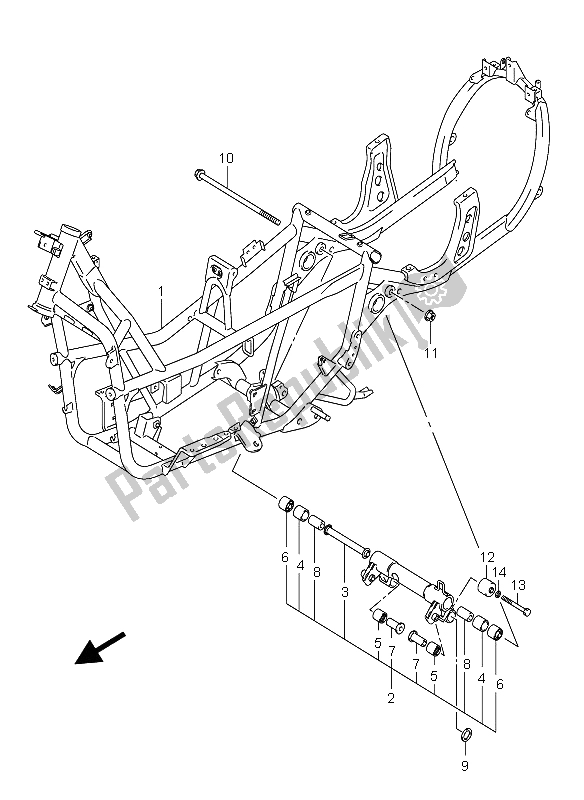 Tutte le parti per il Telaio del Suzuki AN 250 Burgman 2006