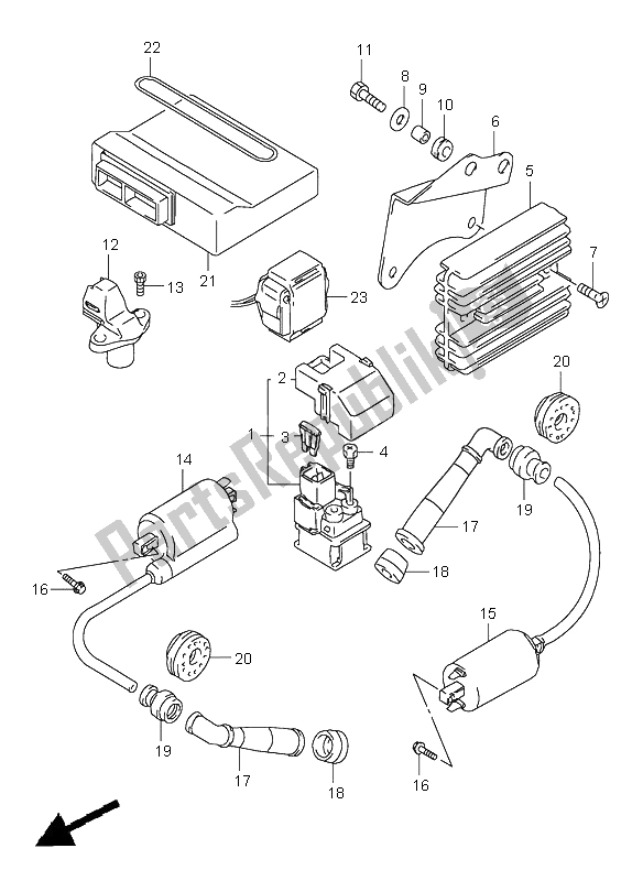 Todas las partes para Eléctrico de Suzuki TL 1000S 1997