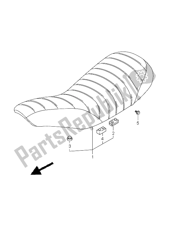 All parts for the Seat of the Suzuki RV 125 Vanvan 2009