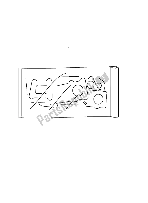 All parts for the Gasket Set of the Suzuki GSX 600F 2003