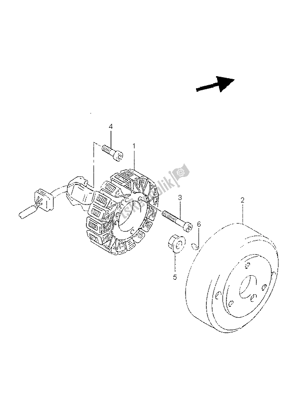 Toutes les pièces pour le Magnéto du Suzuki GZ 125 Marauder 1998