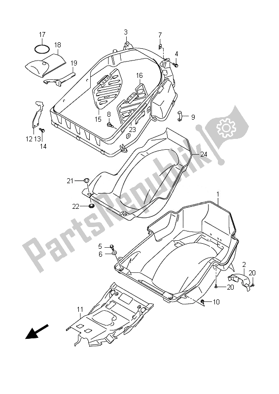 Tutte le parti per il Scatola Del Casco del Suzuki Burgman AN 400Z 2007