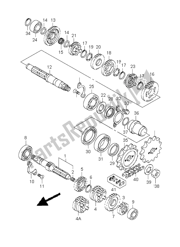 All parts for the Transmission of the Suzuki RV 125 Vanvan 2005