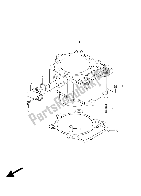 Toutes les pièces pour le Cylindre du Suzuki LT A 750X Kingquad AXI 4X4 Limited 2008