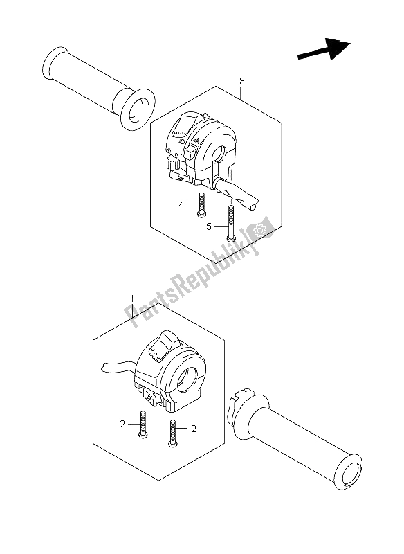 Toutes les pièces pour le Interrupteur De Poignée du Suzuki GSX R 600 2006