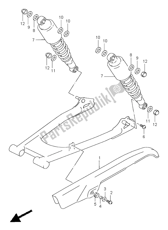 Tutte le parti per il Cassa A Catena del Suzuki GN 250E 1999