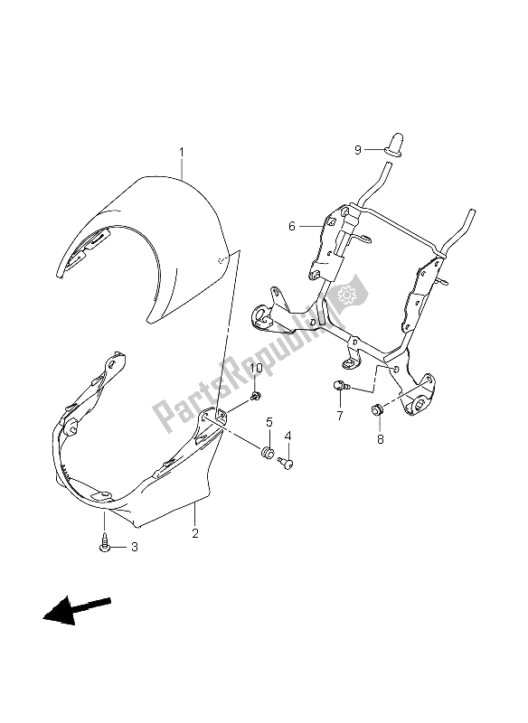 Todas las partes para Cubierta De Faro (vzr1800n-nu2) de Suzuki VZR 1800 Rnzr2 M Intruder 2008