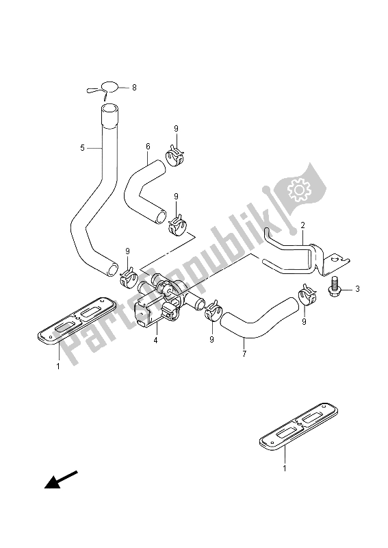 All parts for the 2nd Air of the Suzuki GSX R 600 2015