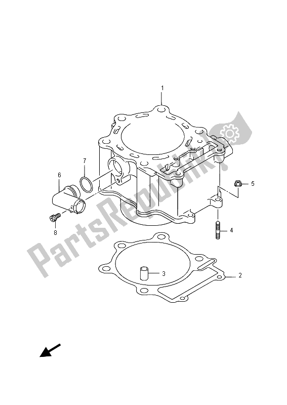 Toutes les pièces pour le Cylindre du Suzuki LT A 750 XZ Kingquad AXI 4X4 2015