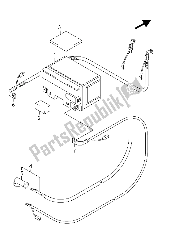 Tutte le parti per il Batteria (an400a E19) del Suzuki Burgman AN 400 AZA 2012