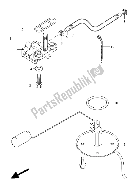 Todas las partes para Grifo De Combustible de Suzuki VL 800 Volusia 2001