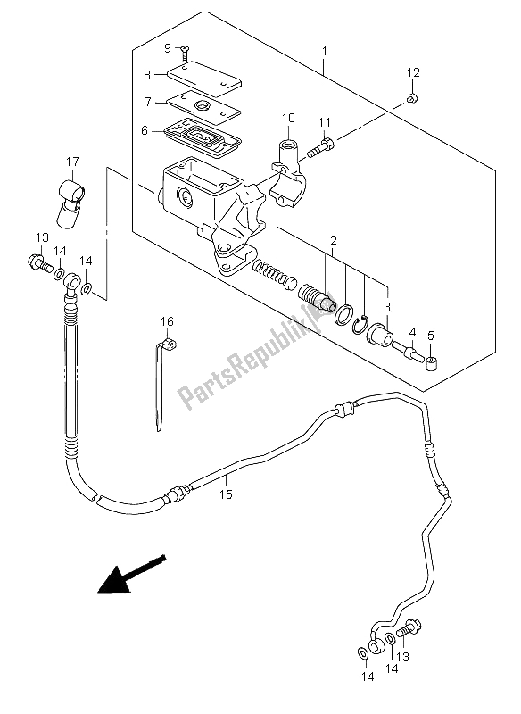 Toutes les pièces pour le Maître-cylindre D'embrayage du Suzuki VL 1500 Intruder LC 2005