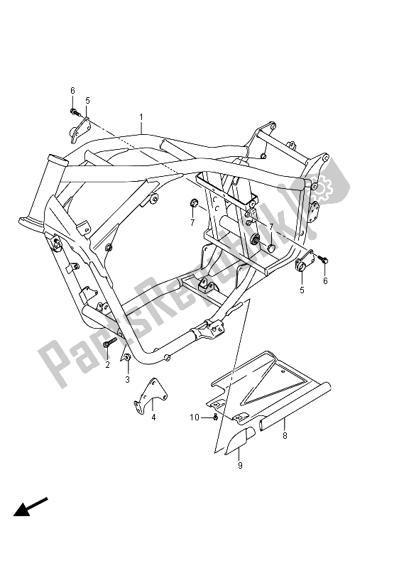 Todas las partes para Marco de Suzuki VZR 1800 BZ M Intruder 2015