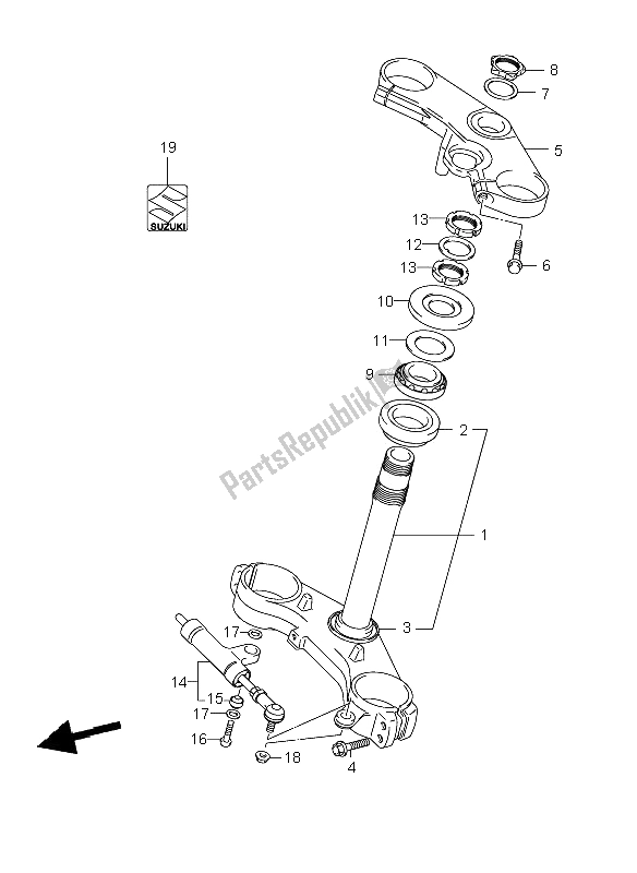 Toutes les pièces pour le Potence De Direction du Suzuki GSX R 750 2006