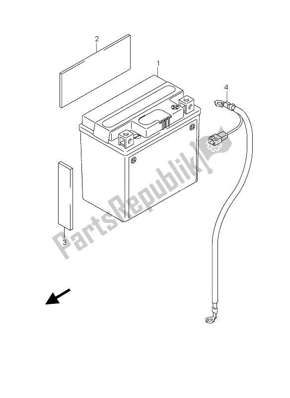 Todas las partes para Batería de Suzuki DR 125 SM 2010