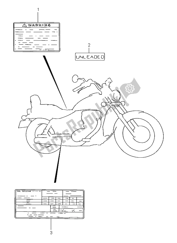 Todas las partes para Etiqueta de Suzuki LS 650 Savage 1999