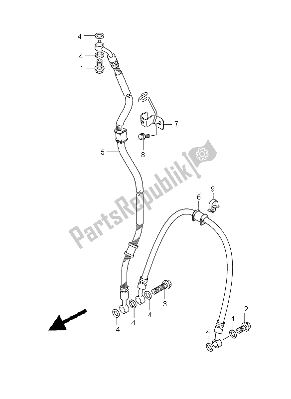 Todas las partes para Manguera De Freno Delantero de Suzuki GSX R 750 2010