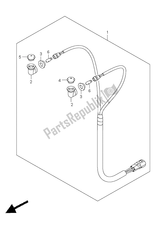 All parts for the Pilot Lamp of the Suzuki LT Z 250 Quadsport 2009