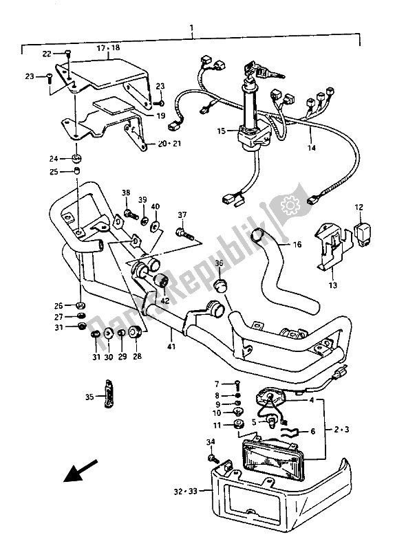 Todas las partes para Juego De Lámparas De Esquina (gv1400ggd) de Suzuki GV 1400 Gdgc 1987