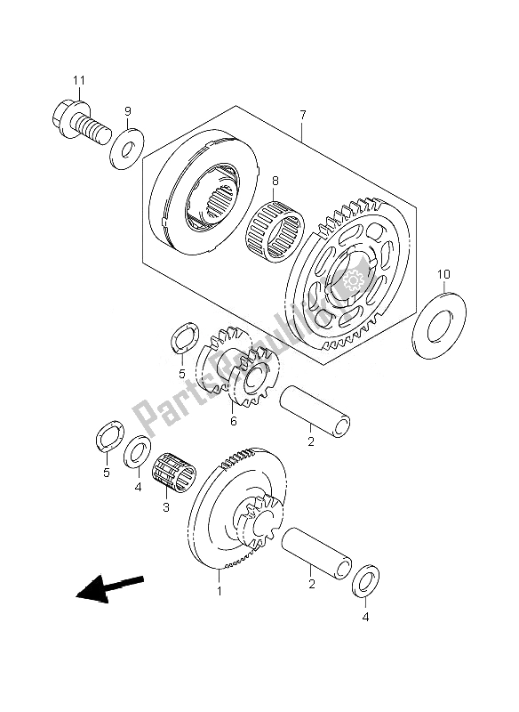 Toutes les pièces pour le Embrayage De Démarrage du Suzuki GSX R 1000 2007