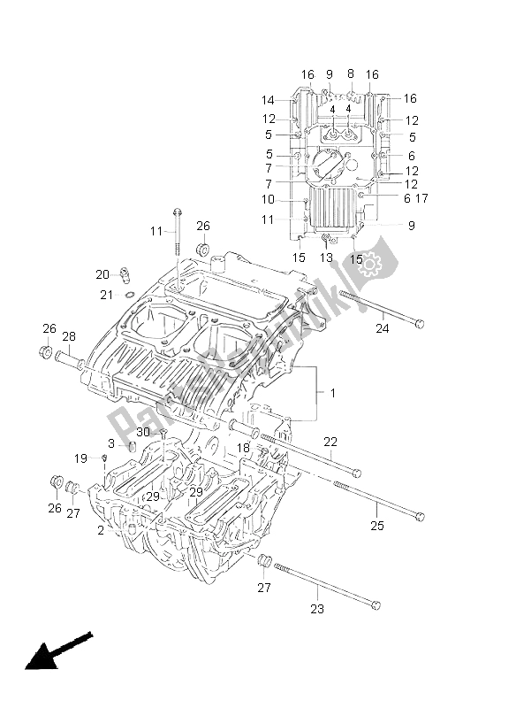 Toutes les pièces pour le Carter du Suzuki GS 500E 2000