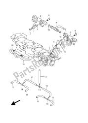 wąż i złącze korpusu przepustnicy (gsx-r1000 e24)