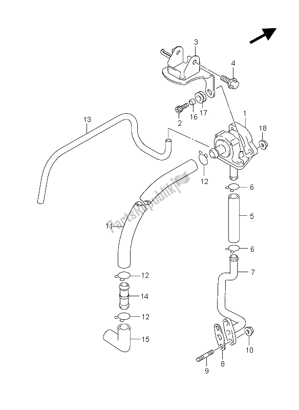 All parts for the 2nd Air of the Suzuki GZ 125 Marauder 2004