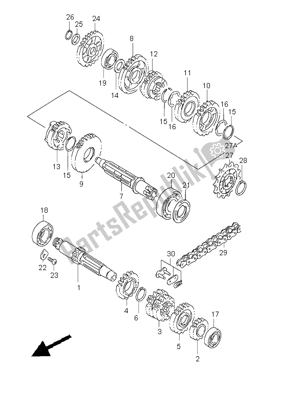 Tutte le parti per il Trasmissione del Suzuki RM 85 2002