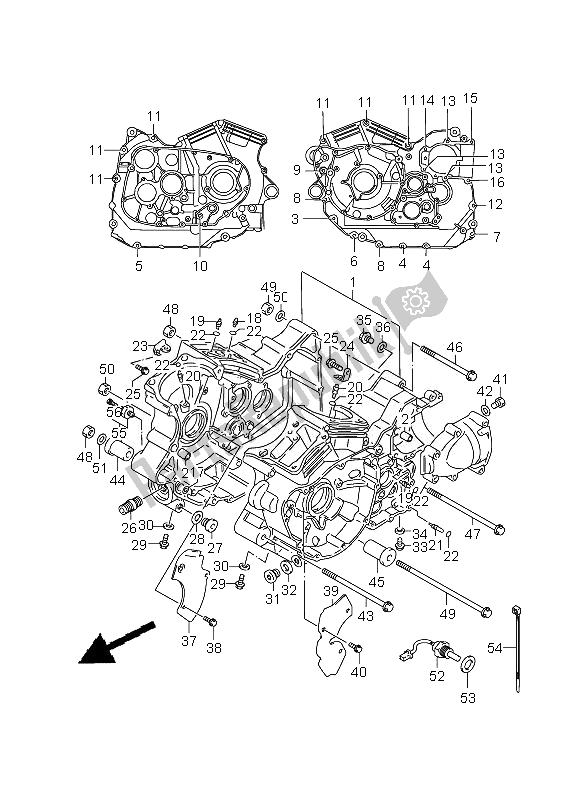 Todas as partes de Bloco Do Motor do Suzuki VL 1500 Intruder LC 2007