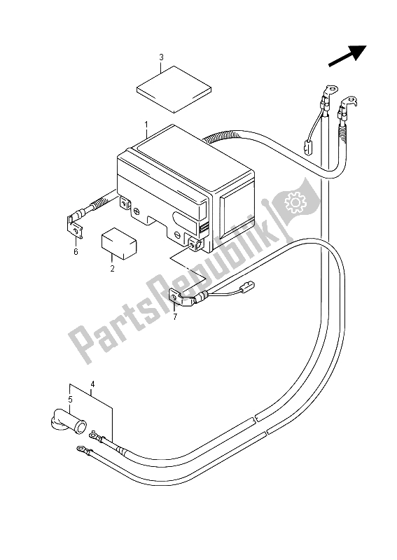 Tutte le parti per il Batteria (an400 E19) del Suzuki Burgman AN 400 AZA 2015