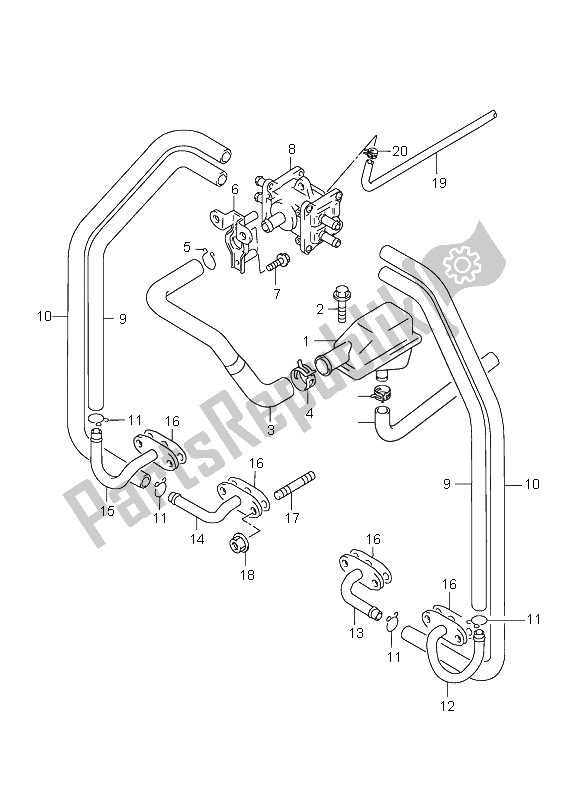 Wszystkie części do 2. Powietrze (e18-e19) Suzuki GSX 750F 2002