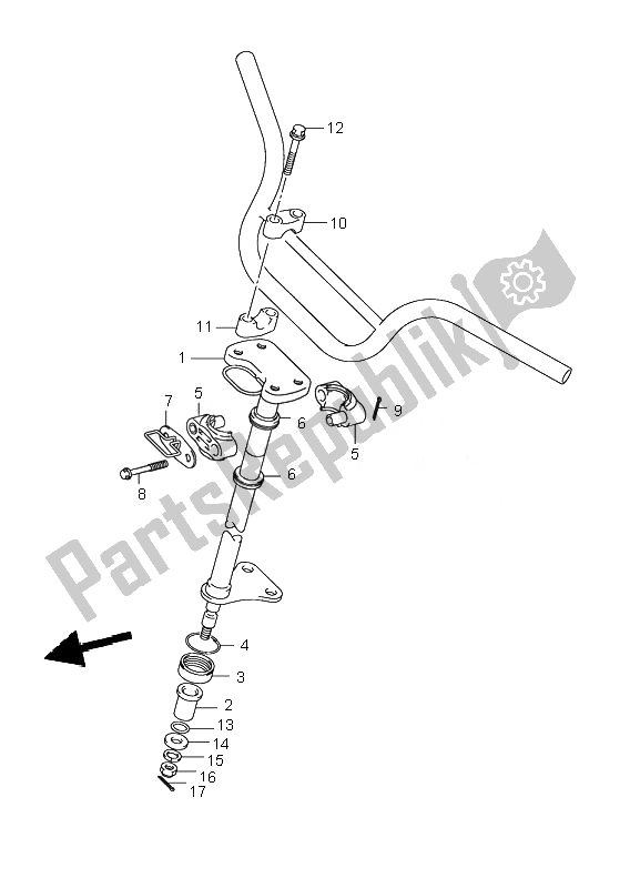 Tutte le parti per il Albero Dello Sterzo del Suzuki LT Z 50 4T Quadsport 2007