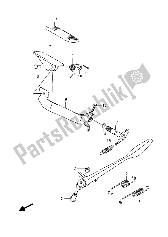 Tutte le parti per il In Piedi del Suzuki VL 1500 BT Intruder 2015