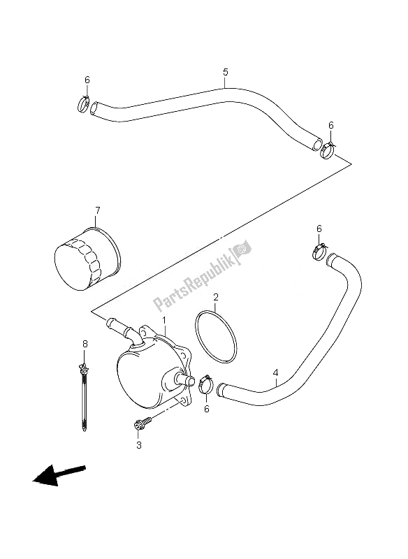 Tutte le parti per il Radiatore Dell'olio del Suzuki GSR 600A 2007