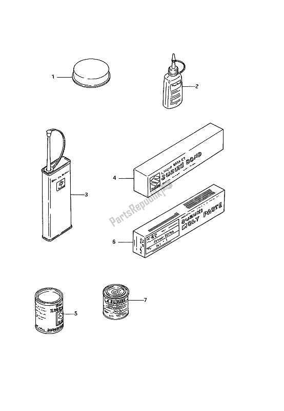 Tutte le parti per il Opzionale del Suzuki GSX 1100G 1991