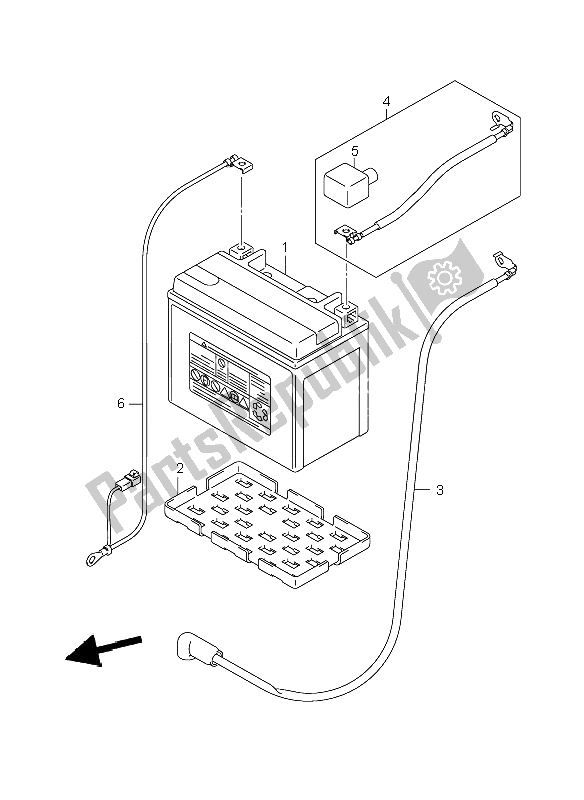 Toutes les pièces pour le Batterie du Suzuki GSX R 600 2006