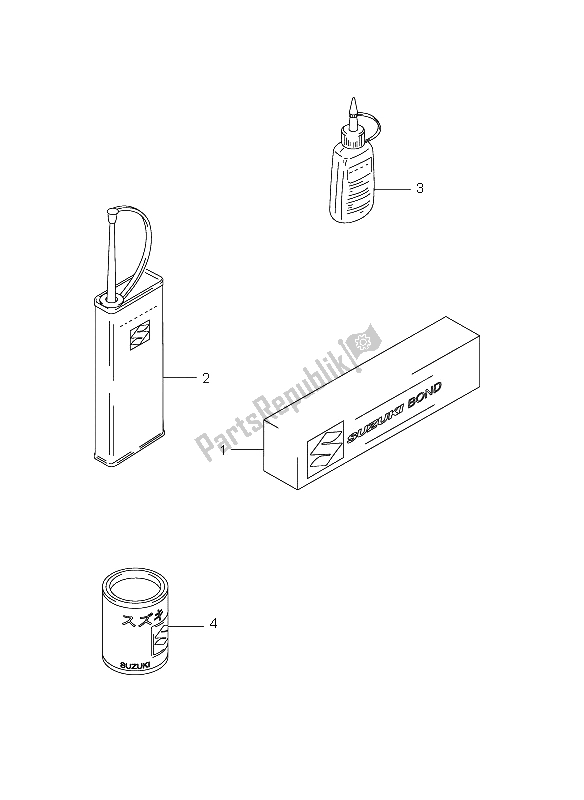 All parts for the Optional of the Suzuki DR Z 70 2012