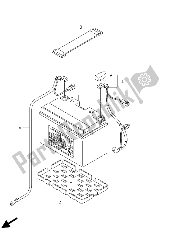 Toutes les pièces pour le Batterie du Suzuki GSX 1250 FA 2012