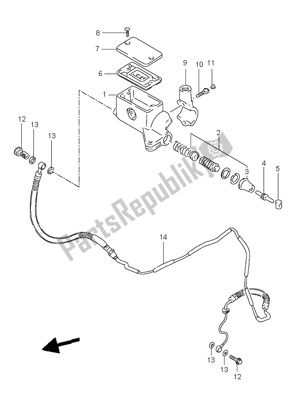 Toutes les pièces pour le Maître-cylindre D'embrayage du Suzuki VS 800 Intruder 1998