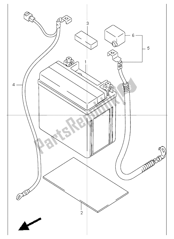 Todas las partes para Batería de Suzuki GSF 1200 Nszsz Bandit 2005