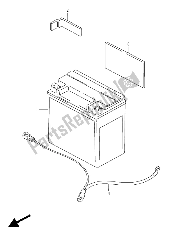 Todas las partes para Batería de Suzuki VS 1400 Intruder 1997