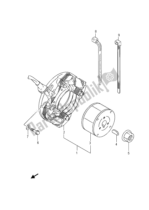 Todas las partes para Magneto de Suzuki RM 85 SW LW 2014