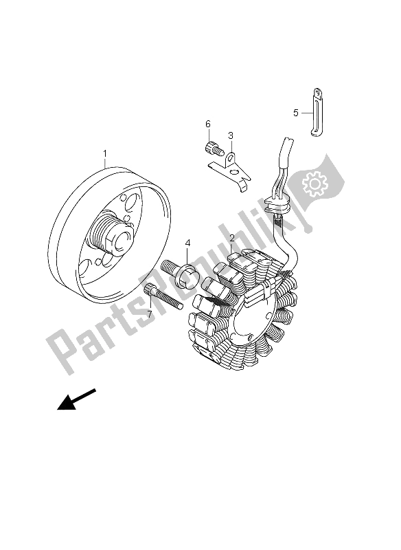 Tutte le parti per il Generatore del Suzuki GSR 750A 2012